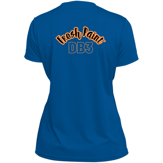 DB3 Ladies’ Moisture-Wicking V-Neck Tee