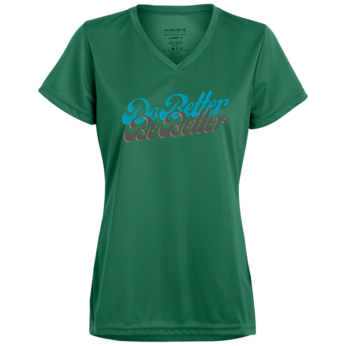 DB3 Ladies’ Moisture-Wicking V-Neck Tee