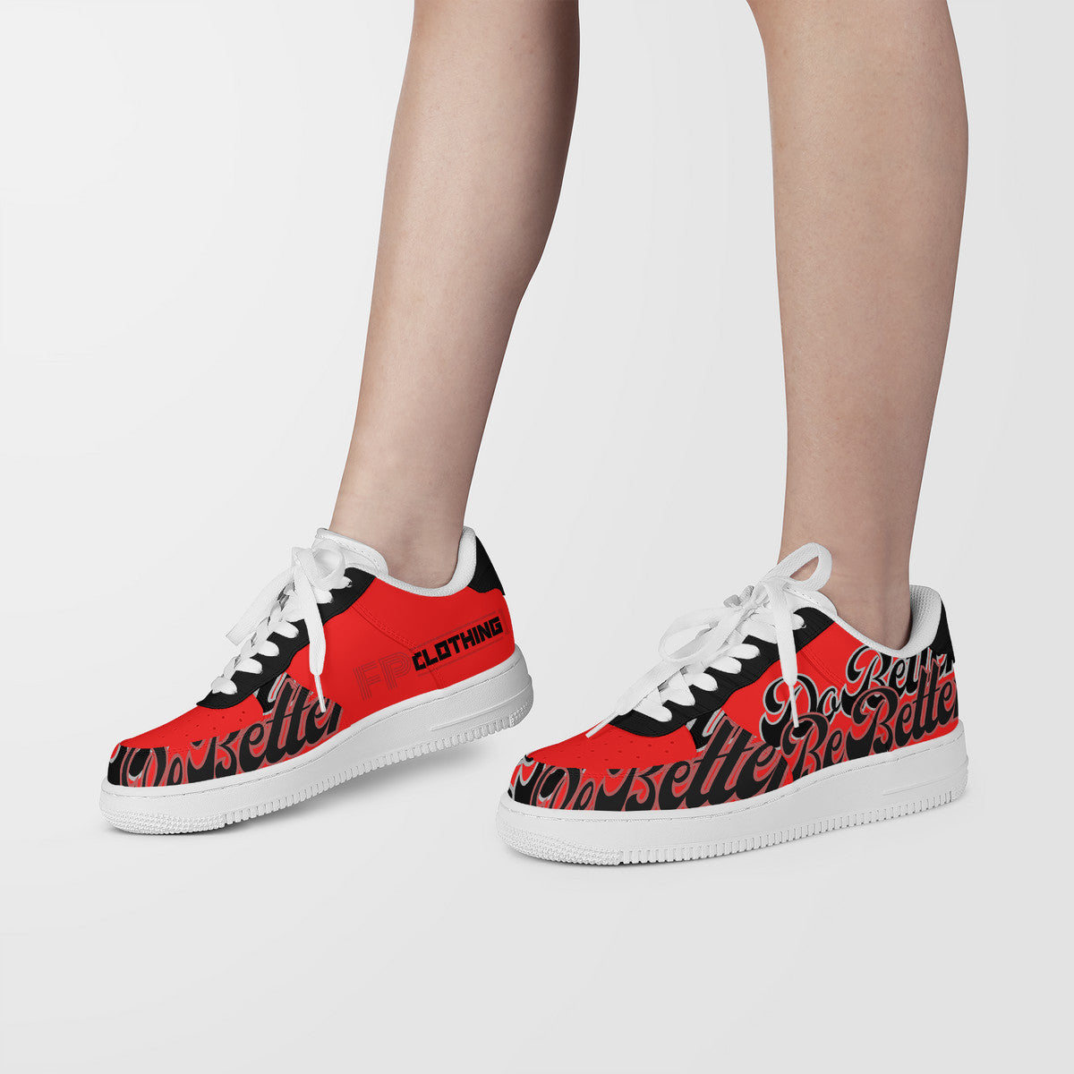Red DB3 Low Top Sneakers - Elevate Your Style and Make a Statement