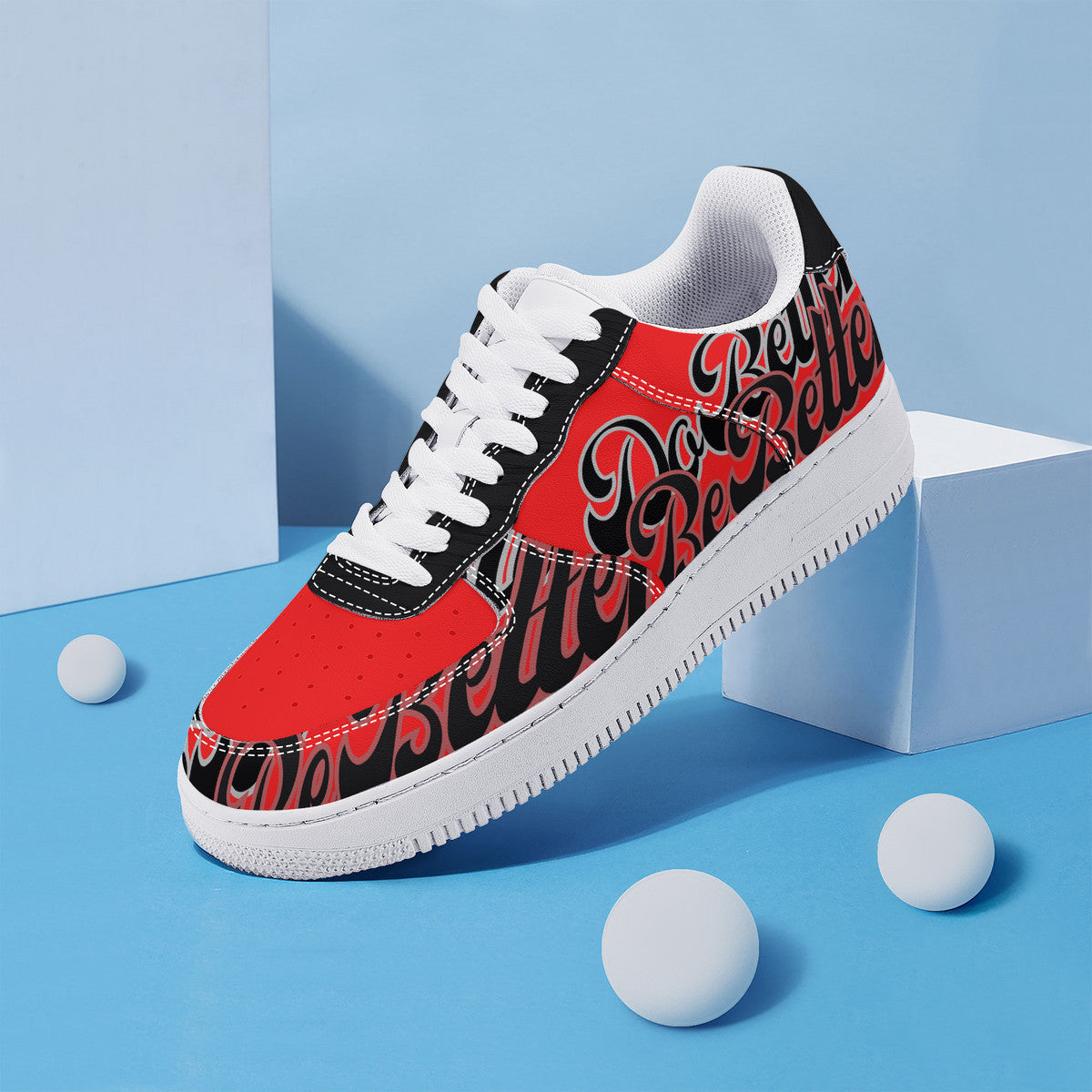 Red DB3 Low Top Sneakers - Elevate Your Style and Make a Statement