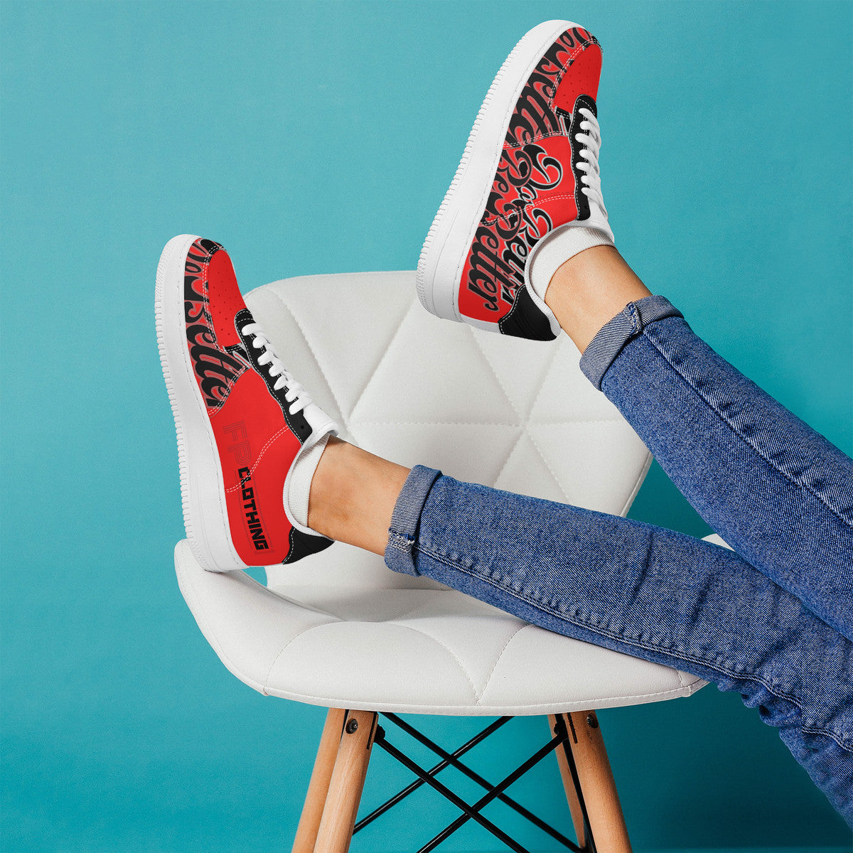 Red DB3 Low Top Sneakers - Elevate Your Style and Make a Statement