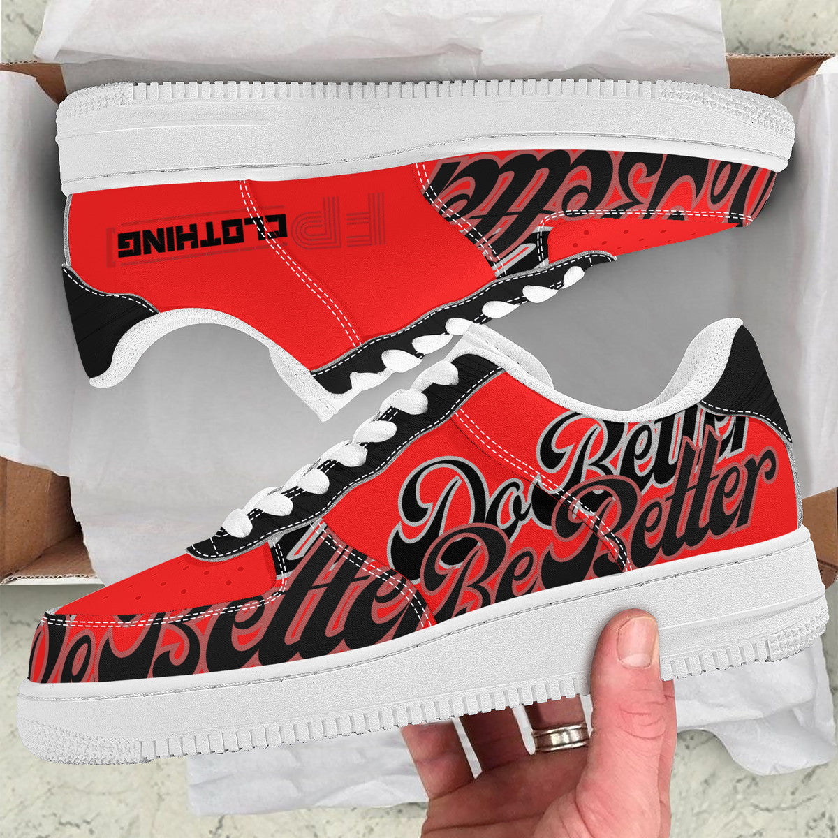 Red DB3 Low Top Sneakers - Elevate Your Style and Make a Statement