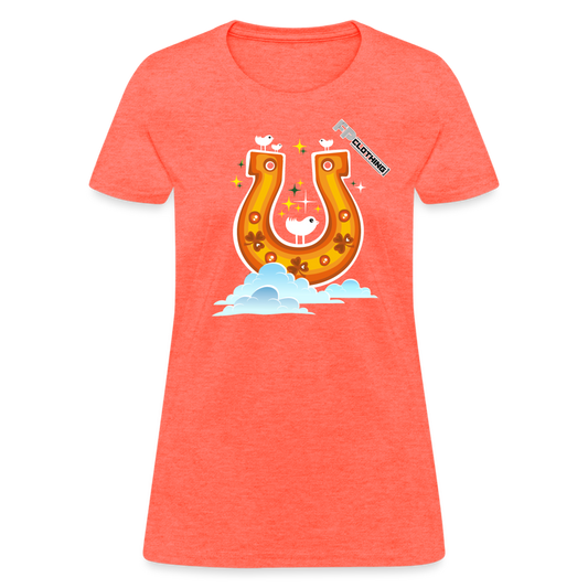Lucky You Women's T-Shirt - heather coral