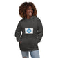 Create Your Own DTG - Text above centered logo - Unisex Hoodie
