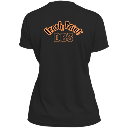 DB3 Ladies’ Moisture-Wicking V-Neck Tee