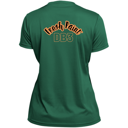 DB3 Ladies’ Moisture-Wicking V-Neck Tee