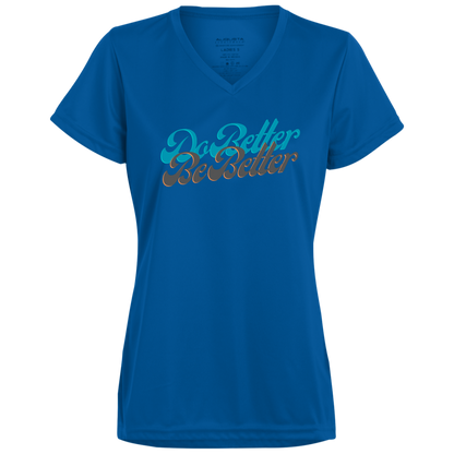 DB3 Ladies’ Moisture-Wicking V-Neck Tee