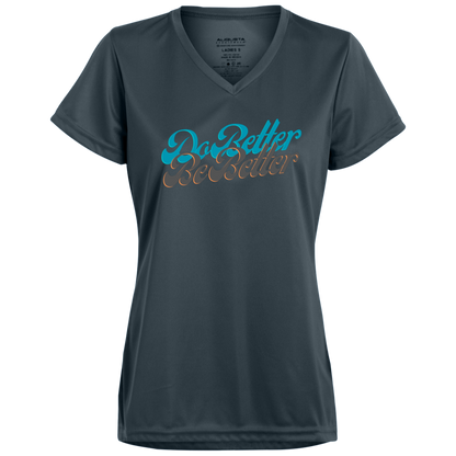 DB3 Ladies’ Moisture-Wicking V-Neck Tee