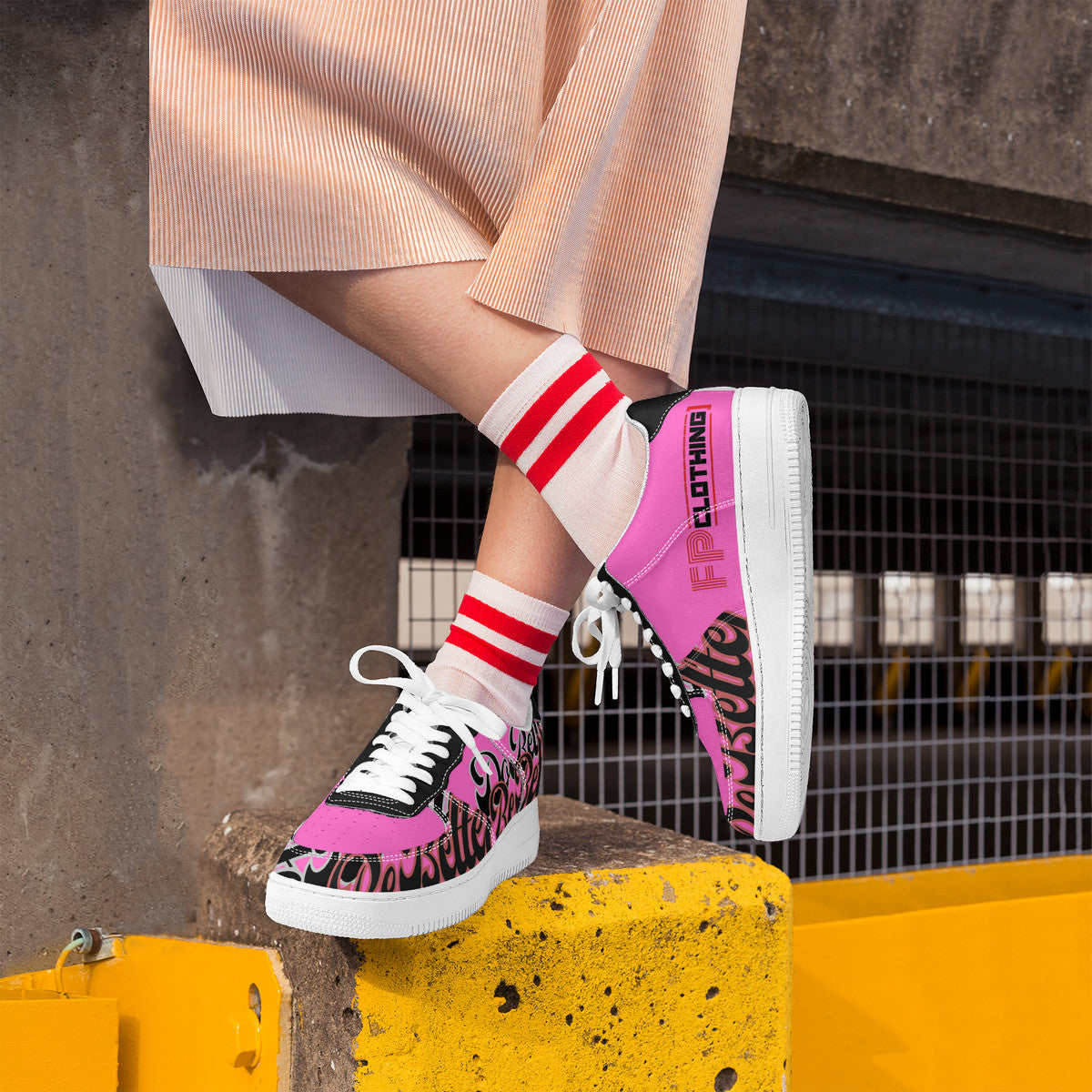 Pink DB3 Low Top Sneakers - Elevate Your Style and Make a Statement