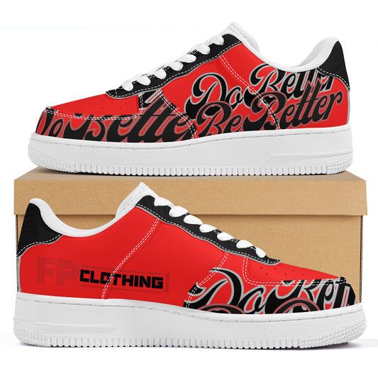 Red DB3 Low Top Sneakers - Elevate Your Style and Make a Statement