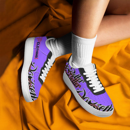 Purple DB3 Low Top Sneakers - Elevate Your Style and Make a Statement